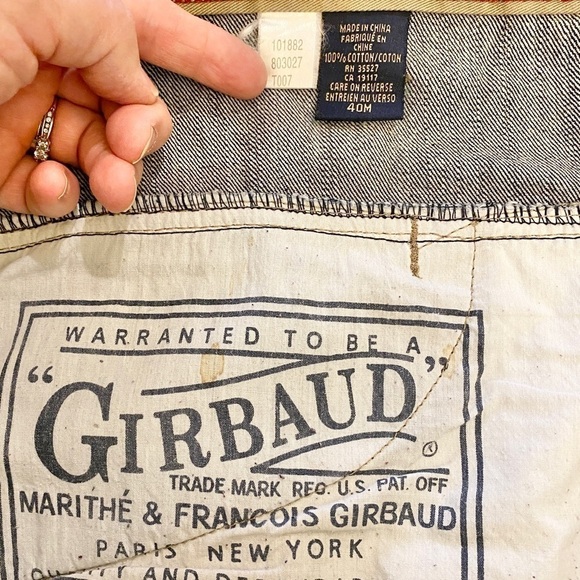Marithe Francois Girbaud Tag Size 40 (Actual 41x27.5) Jeans Mens Logo Straight - Picture 9 of 15